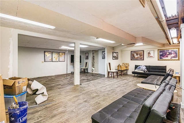 5843 Foxfield Trl, Rex, GA 30273 - finished basement featuring wood finished floors