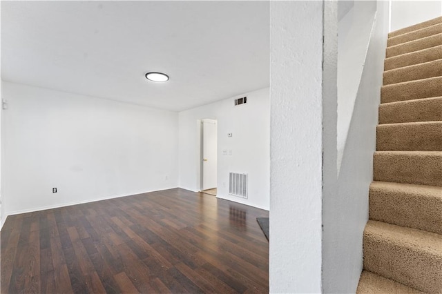 interior space featuring dark hardwood / wood-style floors