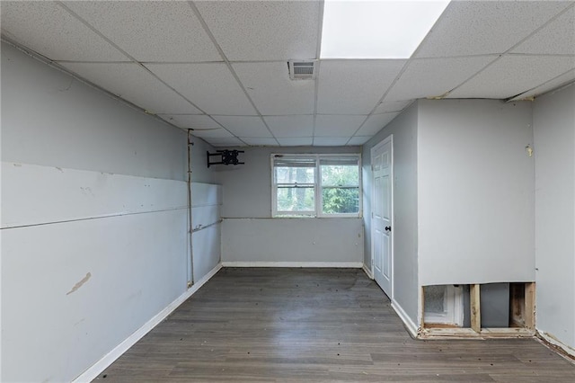 402 John Tate Rd NW, Acworth, GA 30102 - spare room with wood finished floors and a drop ceiling