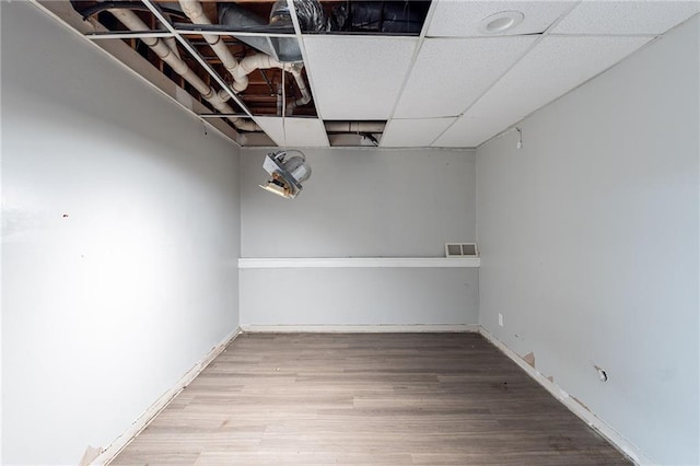 402 John Tate Rd NW, Acworth, GA 30102 - finished below grade area featuring wood finished floors and a paneled ceiling