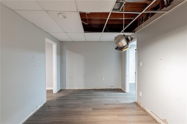 402 John Tate Rd NW, Acworth, GA 30102 - unfurnished room featuring wood finished floors and a drop ceiling
