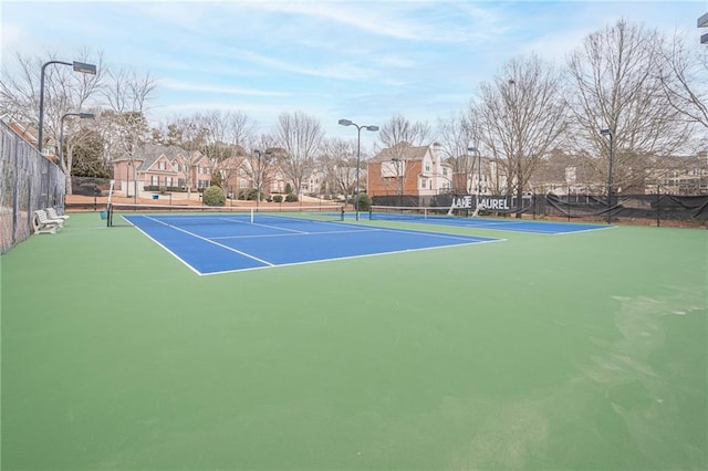 view of sport court