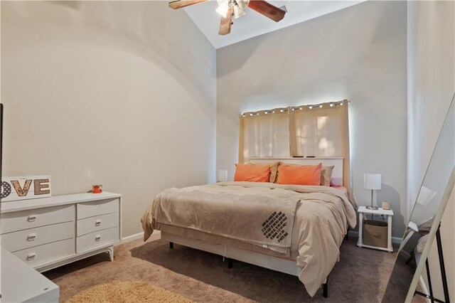 210 Cottonwood Creek Cir, Canton, GA 30114 - carpeted bedroom with baseboards and a ceiling fan