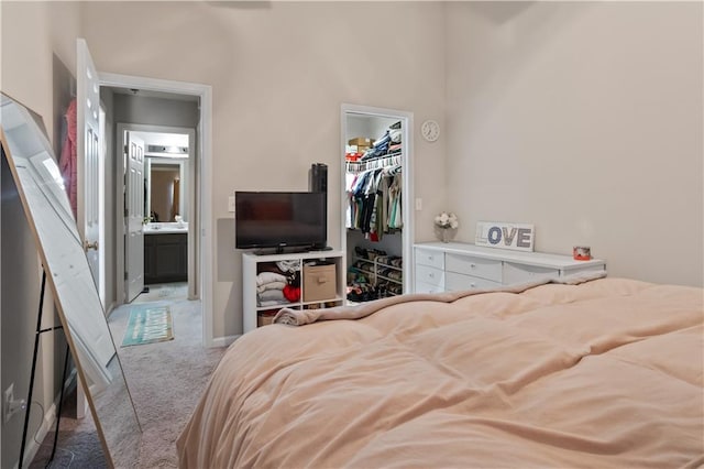 210 Cottonwood Creek Cir, Canton, GA 30114 - bedroom with carpet floors, a walk in closet, and a closet