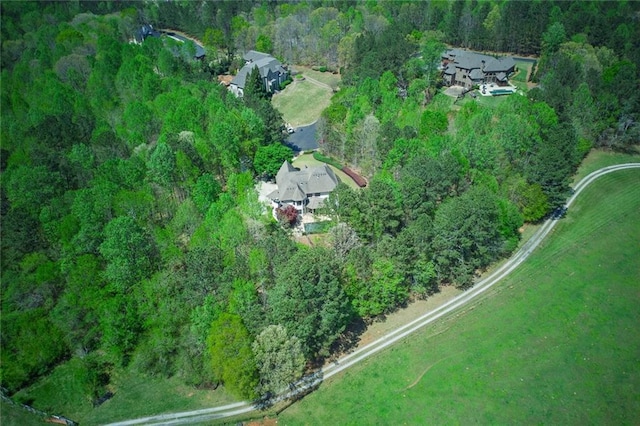 921 Accipiter Way, Ball Ground, GA 30107 - aerial overview of property's location with a forest