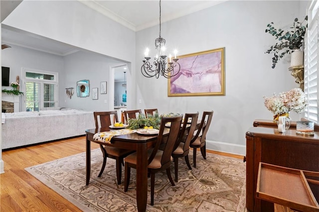 11 York Trce, Cartersville, GA 30121 - dining room with a chandelier, crown molding, and wood finished floors