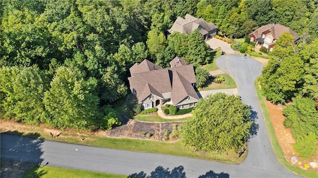 11 York Trce, Cartersville, GA 30121 - aerial view of property and surrounding area featuring a forest and a mountainous background
