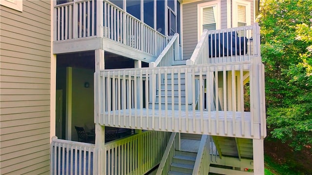 11 York Trce, Cartersville, GA 30121 - wooden terrace with stairway
