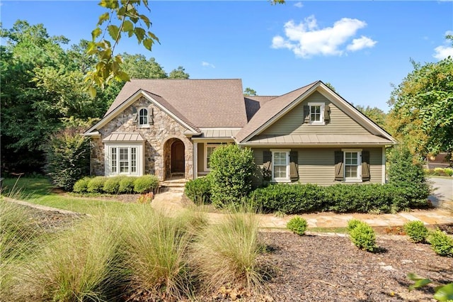 11 York Trce, Cartersville, GA 30121 - view of front of home with stone siding and a standing seam roof