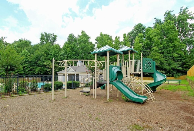 view of play area