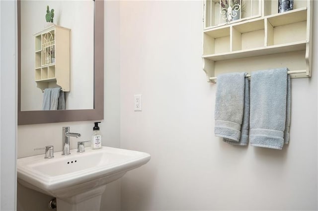 bathroom with a sink