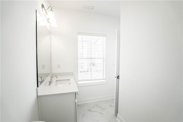 bathroom featuring vanity