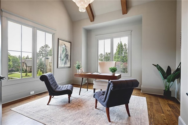 11 Brownson Ct, Acworth, GA 30101 - office space featuring dark wood-style flooring and baseboards