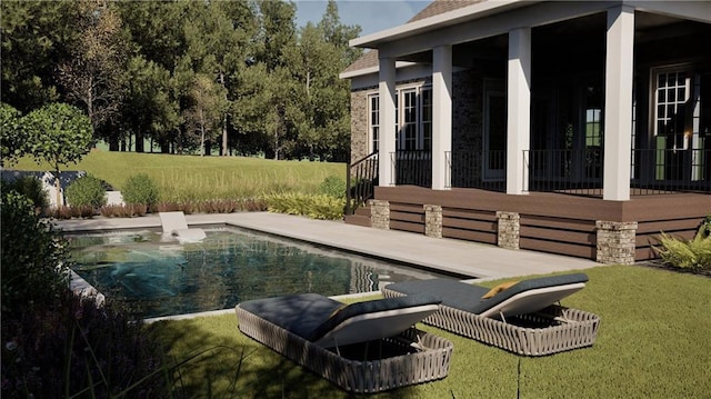11 Brownson Ct, Acworth, GA 30101 - swimming pool with a lawn