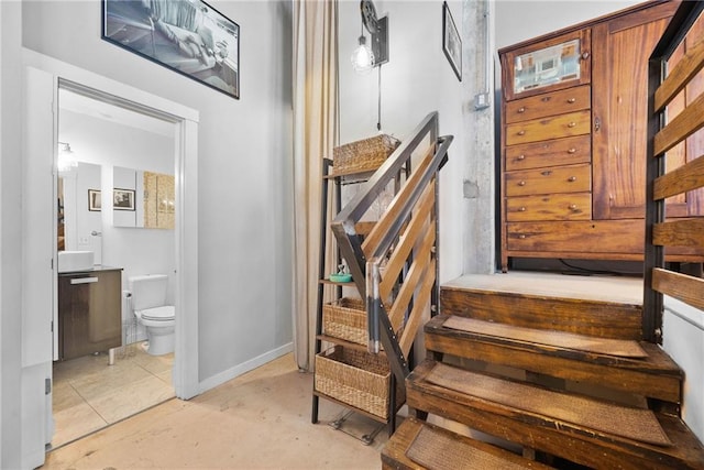 650 Glen Iris Dr NE Unit 26, Atlanta, GA 30308 - stairs featuring baseboards