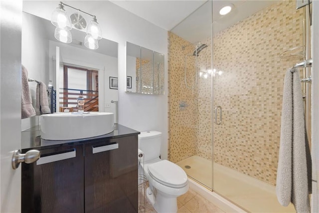 650 Glen Iris Dr NE Unit 26, Atlanta, GA 30308 - bathroom with a stall shower, vanity, and tile patterned flooring