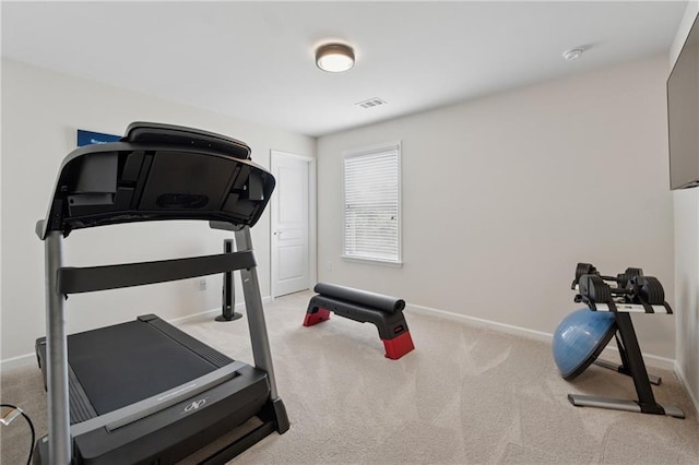506 Spring View Dr, Woodstock, GA 30188 - workout area featuring carpet flooring and baseboards