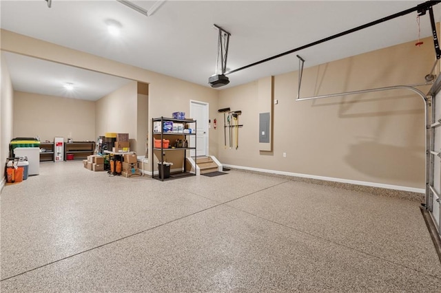 506 Spring View Dr, Woodstock, GA 30188 - garage with electric panel and a garage door opener