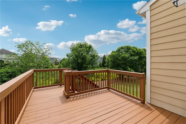 506 Spring View Dr, Woodstock, GA 30188 - view of wooden deck