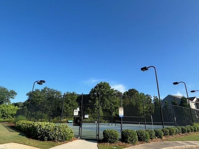 506 Spring View Dr, Woodstock, GA 30188 - view of tennis court