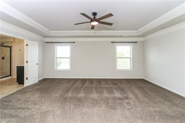 626 Discovery Ct, Acworth, GA 30102 - unfurnished room featuring ornamental molding, a tray ceiling, and a wealth of natural light