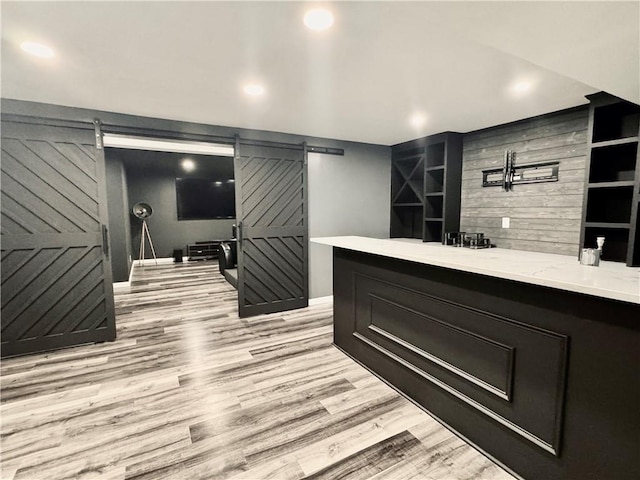 626 Discovery Ct, Acworth, GA 30102 - welcome area featuring a barn door