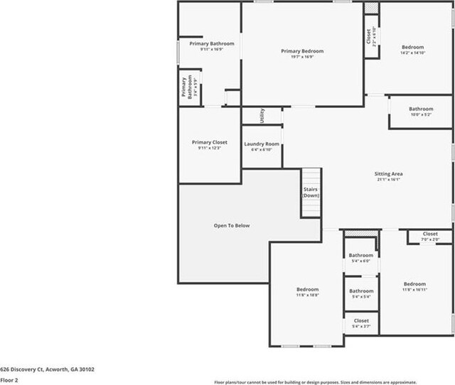 626 Discovery Ct, Acworth, GA 30102 - plan