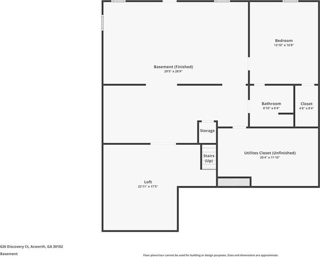 626 Discovery Ct, Acworth, GA 30102 - floor plan