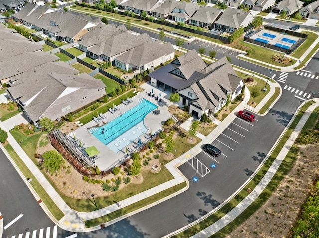 209 Floral Valley Dr, Woodstock, GA 30188 - aerial view of residential area featuring a pool