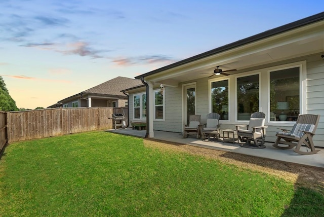 209 Floral Valley Dr, Woodstock, GA 30188 - view of yard with a patio area and ceiling fan