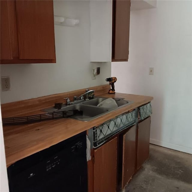 kitchen with dishwasher and sink