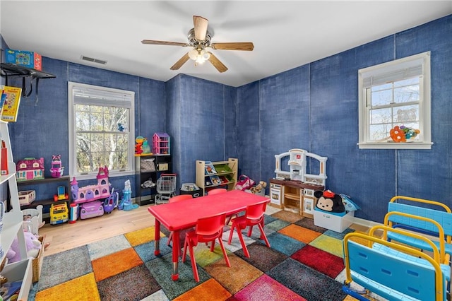 294 Hillcrest Hts, Cornelia, GA 30531 - playroom featuring healthy amount of natural light, wood finished floors, and ceiling fan