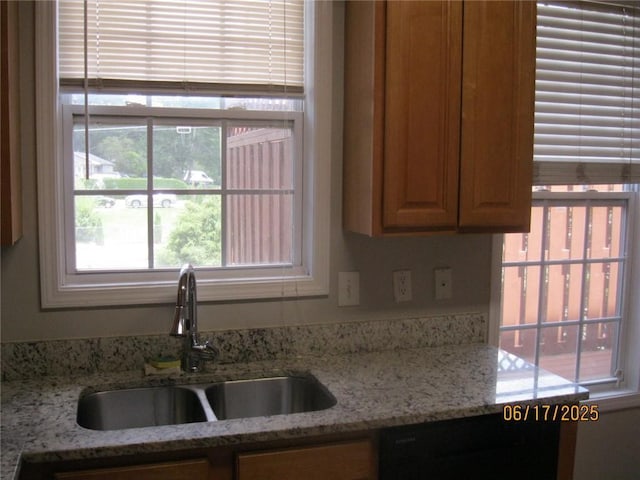 2975 Wintercrest Trce, Dunwoody, GA 30360 - kitchen with dishwasher and light stone countertops