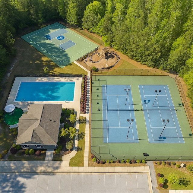 6977 Demeter Dr, Atlanta, GA 30349 - aerial view of a pool area