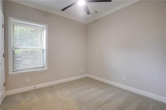 1949 Townsend Ct NE Unit 22, Atlanta, GA 30329 - carpeted empty room featuring ceiling fan, baseboards, and ornamental molding
