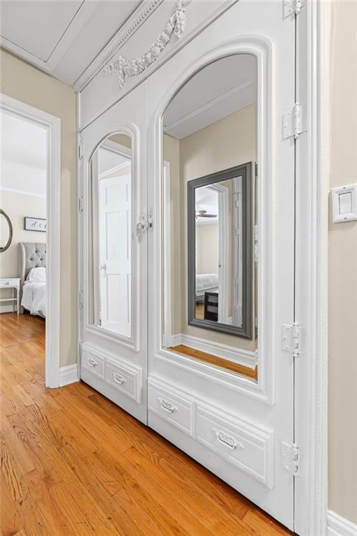 3231 Connemara Trce, Lawrenceville, GA 30044 - corridor with light wood finished floors and baseboards