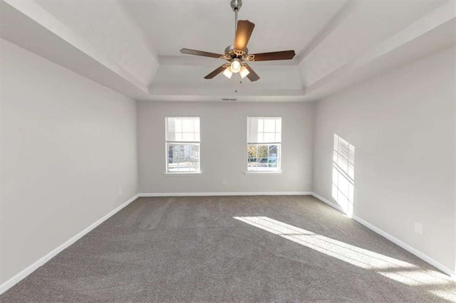 116 Rolling Meadows Ct, Hampton, GA 30228 - unfurnished room with carpet floors, a tray ceiling, and ceiling fan