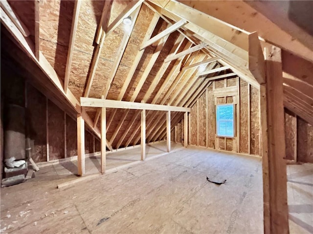 view of attic