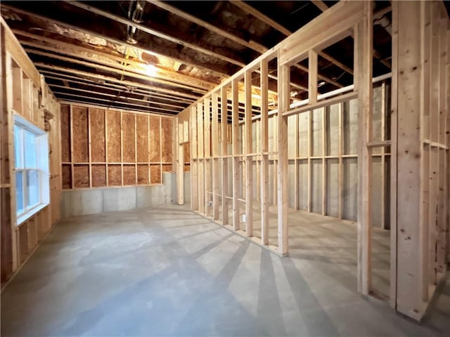 miscellaneous room with concrete flooring