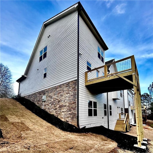 view of rear view of property