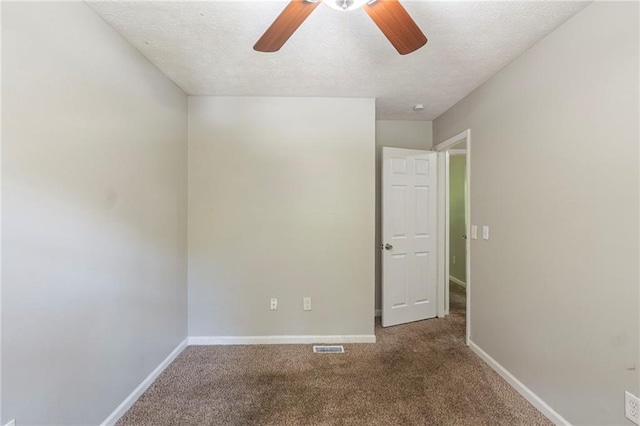 2242 Cherokee Valley Cir, Lithonia, GA 30058 - spare room featuring carpet flooring, ceiling fan, and a textured ceiling