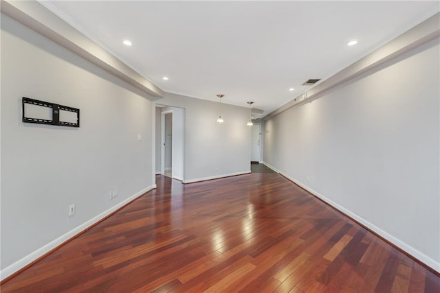 1501 Clairmont Rd Unit 1522, Decatur, GA 30033 - unfurnished room with recessed lighting, wood finished floors, and ornamental molding