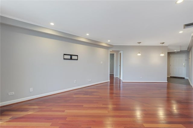 1501 Clairmont Rd Unit 1522, Decatur, GA 30033 - unfurnished room featuring recessed lighting, wood finished floors, and ornamental molding