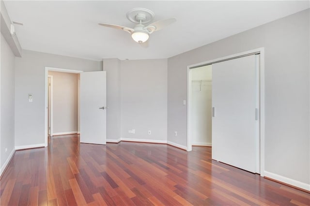 1501 Clairmont Rd Unit 1522, Decatur, GA 30033 - spare room featuring a ceiling fan and wood finished floors
