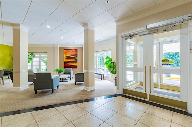 1501 Clairmont Rd Unit 1522, Decatur, GA 30033 - lobby with crown molding and recessed lighting
