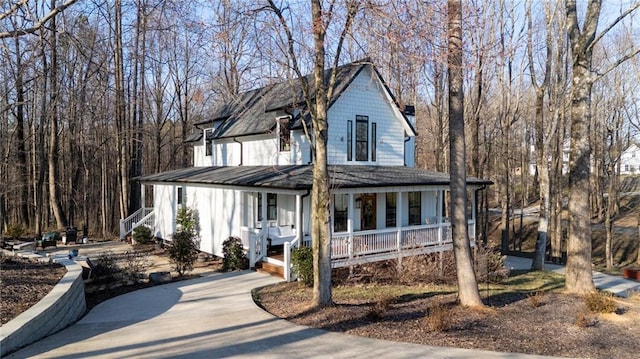 29 Highpoint Ridge Ct, Ellijay, GA 30536 - view of front of property featuring a porch and concrete driveway