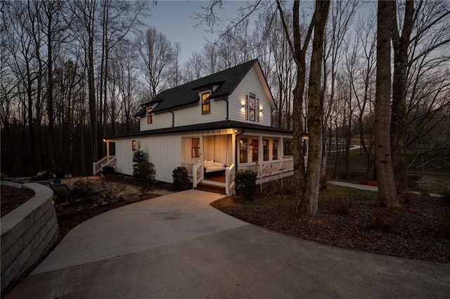 29 Highpoint Ridge Ct, Ellijay, GA 30536 - view of front of home featuring a porch and concrete driveway