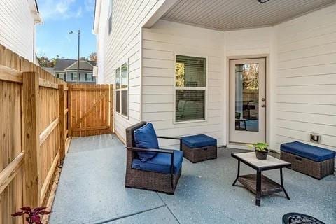 view of patio / terrace with fence