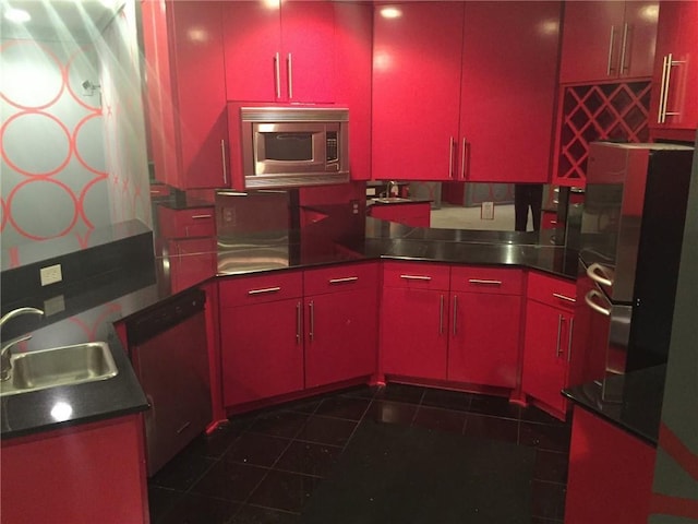 kitchen with stainless steel appliances and sink