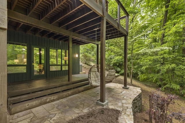 view of patio / terrace featuring a deck